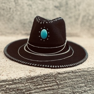 Καπέλο Παναμα - Stone power - απαραίτητα καλοκαιρινά αξεσουάρ, αξεσουάρ παραλίας, ψάθινα - 3