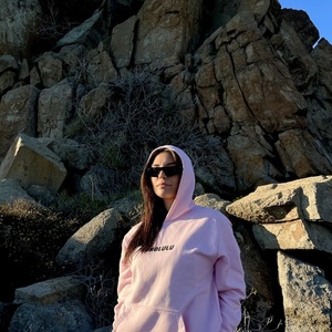 Pink jeep hoodie - βαμβάκι, μακρυμάνικες