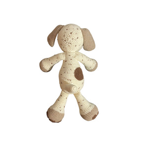 Πλεκτό χειροποίητο λούτρινο σκυλάκι αγκαλίτσα 35εκ κουκλάκι σκύλος - λούτρινα, σκυλάκι, amigurumi, δώρο έκπληξη, πλεκτό ζωακι - 4
