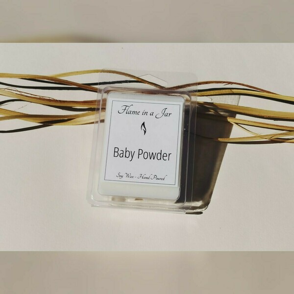 Wax melts φυτικού κεριού σόγιας Baby Powder - αρωματικά χώρου, soy wax, wax melt liners - 2