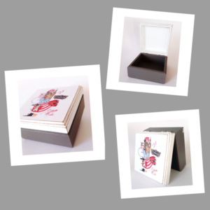 Κουτάκι από ξύλο mtf κοπέλα London 12×12×7εκ. - κορίτσι, δώρο, κουτί, οργάνωση & αποθήκευση, δώρα για παιδιά, δώρα γενεθλίων - 2