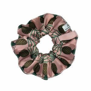 Σατέν Λαστιχάκι Μαλλιών (Hair Scrunchie) με Πολύχρωμο Μοτίβο ΜΑnanas - ύφασμα, λαστιχάκια μαλλιών - 3