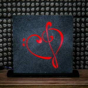 LED RGB Κάδρο | Music Heart - φωτιζόμενα κάδρα