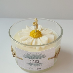 Τhe "Daisy" candle - αρωματικά κεριά, κερί σόγιας