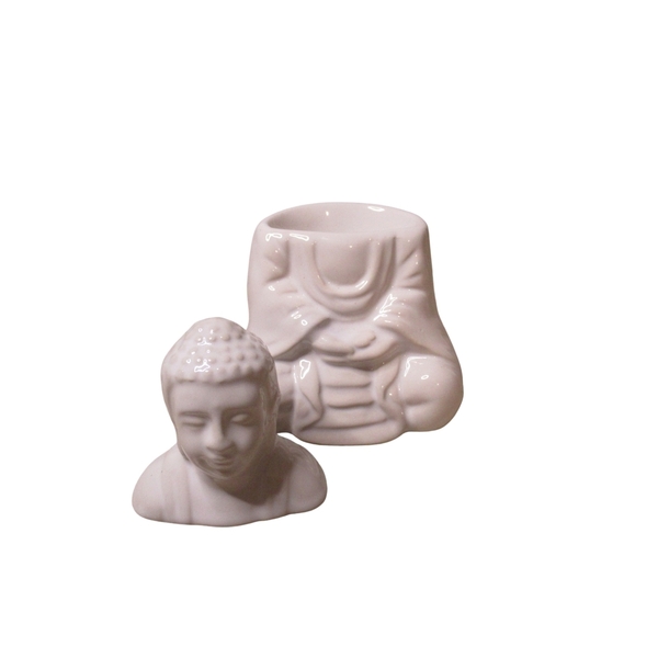 Κεραμικός αρωματιστής χώρου (Καυστήρας ρεσώ) Βούδας με καπάκι - ρεσώ & κηροπήγια - 2