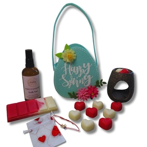 Πακέτο δώρου Spring Edition: "Happy Spring, Mommy!" (A) - μαμά, αρωματικά κεριά, αρωματικό χώρου, σετ δώρου