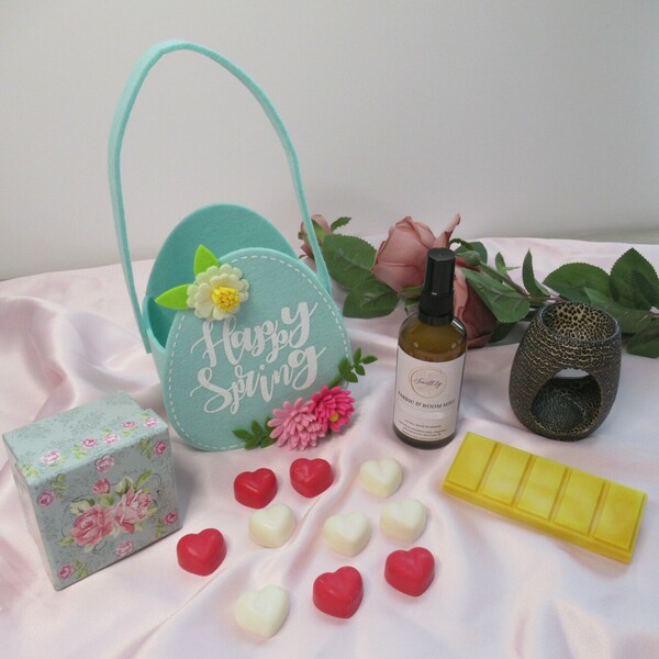 Πακέτο δώρου Spring Edition: "Happy Spring, Mommy!" (B) - μαμά, αρωματικά κεριά, αρωματικό χώρου, σετ δώρου, soy candle - 2