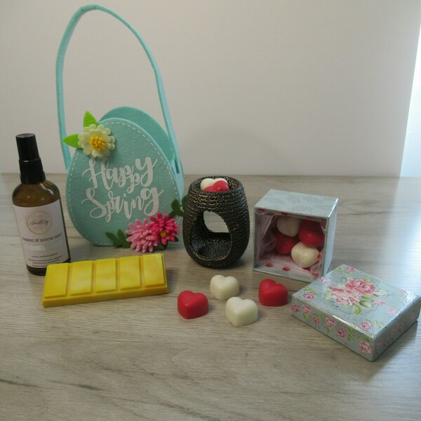 Πακέτο δώρου Spring Edition: "Happy Spring, Mommy!" (B) - μαμά, αρωματικά κεριά, αρωματικό χώρου, σετ δώρου, soy candle - 3