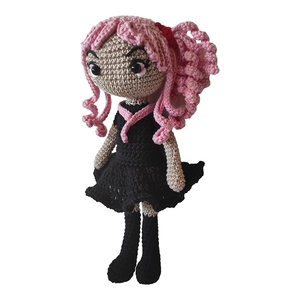 Χειροποίητη πλεκτή ιαπωνική κούκλα Mizuki Akiyama - crochet, λούτρινα, amigurumi, κούκλες - 2