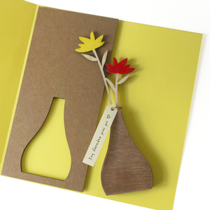 Δώρο για τη δασκάλα, ξύλινο βάζο με λουλούδια - ξύλο, βάζα & μπολ, λουλούδια, personalised, ημέρα της μητέρας - 3