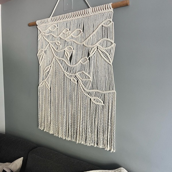 Μακραμέ Τοίχου | Macrame Wall Hanging EYRYDIKI - μακραμέ, διακοσμητικά, 100% βαμβακερό - 2