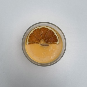 Orange Peel Candle - αρωματικά κεριά, δώρα γενεθλίων, διακοσμητικά, αναμνηστικά δώρα, vegan κεριά - 2