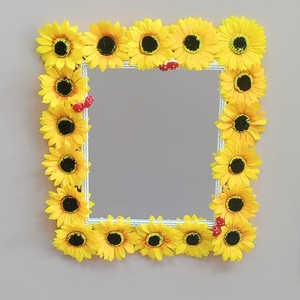 Καθρέπτης με λουλούδια - λουλούδια
