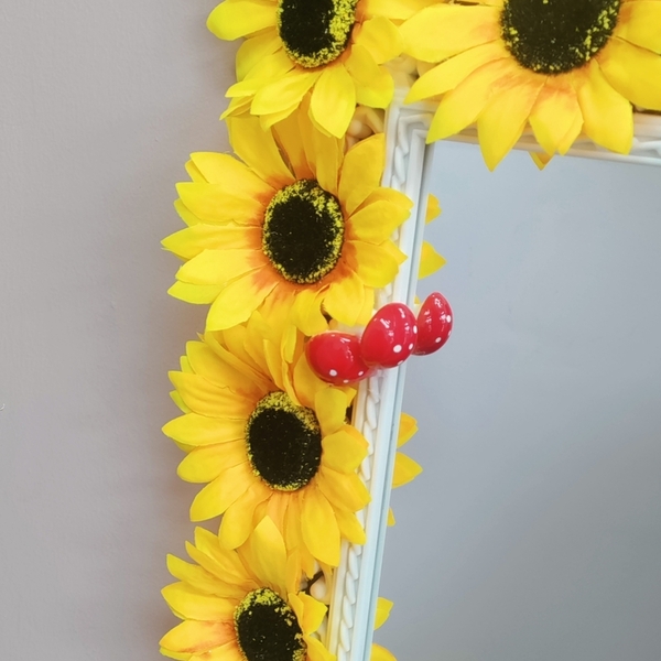 Καθρέπτης με λουλούδια - λουλούδια - 4