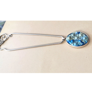 "old glory" Handcarved pendant (24cm total height) - ορείχαλκος, πηλός, κοντά, boho, μενταγιόν - 5