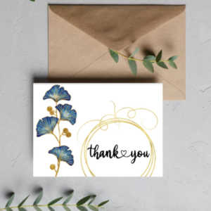 Ψηφιακή εκτυπώσιμη κάρτα ''thank you''. - κάρτες - 3