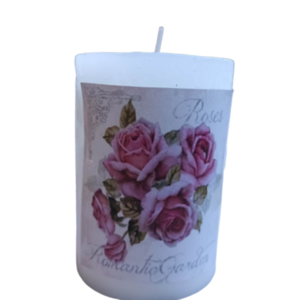 Διακοσμητικό κερί vintage roses - αρωματικά κεριά