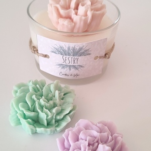 Τhe "minty flower" candle - αρωματικά κεριά - 3