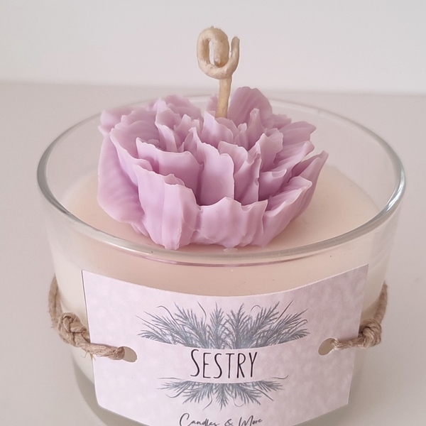 Τhe "lilac flower" candle - αρωματικά κεριά