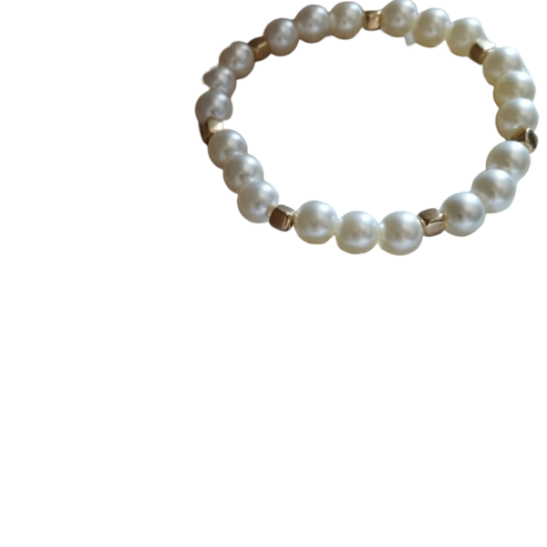 "Pearl Bracelets" ελαστικά βραχιόλια με πέρλες - χάντρες, πέρλες, χεριού, αυξομειούμενα