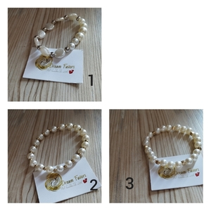 "Pearl Bracelets" ελαστικά βραχιόλια με πέρλες - χάντρες, πέρλες, χεριού, αυξομειούμενα - 2