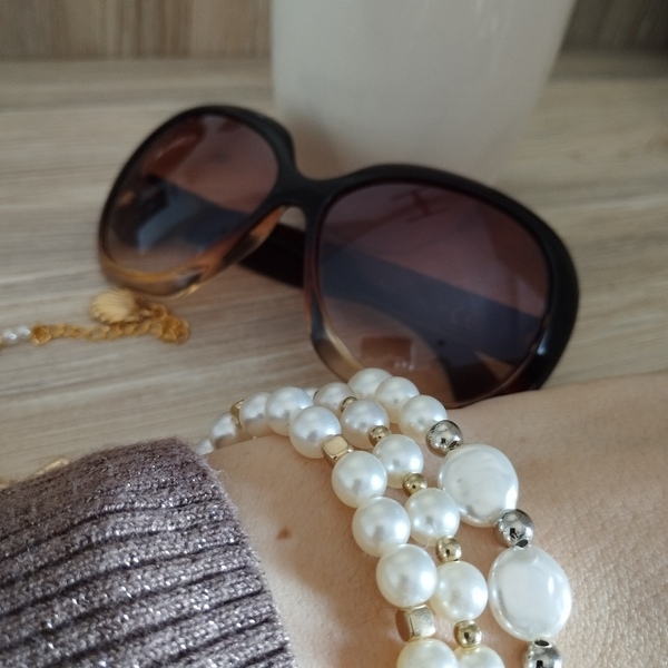 "Pearl Bracelets" ελαστικά βραχιόλια με πέρλες - χάντρες, πέρλες, χεριού, αυξομειούμενα - 3