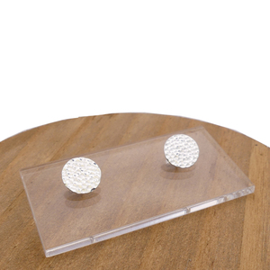 Επαργυρωμένα σκουλαρίκια δίσκος σφυρήλατα (διάμετρος δίσκου: 1 εκ) - ορείχαλκος, επάργυρα, καρφωτά, μικρά, καρφάκι - 2