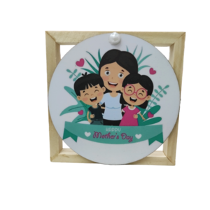 Ξύλινο διακοσμητικό καδράκι Mother's Day , αγόρι/κορίτσι #1 - ξύλο, διακοσμητικά, ημέρα της μητέρας