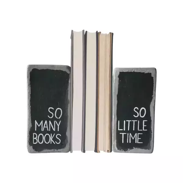 Σετ2τεμ βιβλιοστάτες so many books τσιμεντένιοι τετράγωνοι μαύροι10εκΧ10εκΧ5εκ - οργάνωση & αποθήκευση, τσιμέντο, ειδη δώρων