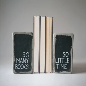 Σετ2τεμ βιβλιοστάτες so many books τσιμεντένιοι τετράγωνοι μαύροι10εκΧ10εκΧ5εκ - οργάνωση & αποθήκευση, τσιμέντο, ειδη δώρων - 2