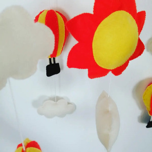 Μόμπιλ με θέμα τα αερόστατα - κορίτσι, αγόρι, μόμπιλε, 0-3 μηνών - 3