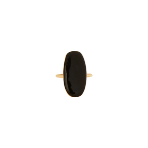 Δαχτυλίδι Aτσάλινο Αυξομειούμενο Επίχρυσο ''Oval Colours'' - επιχρυσωμένα, ατσάλι, boho, μεγάλα, αυξομειούμενα - 3
