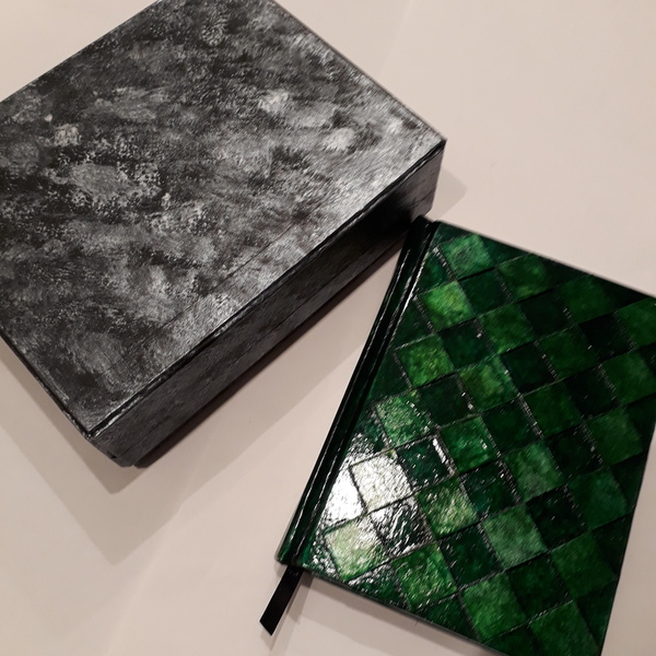 σημειωματάριο [notebook] με διαστάσεις 17x13cm,με 140 λευκές σελίδες από χαρτί 100g [green N2] - τετράδια & σημειωματάρια, ειδη δώρων - 3