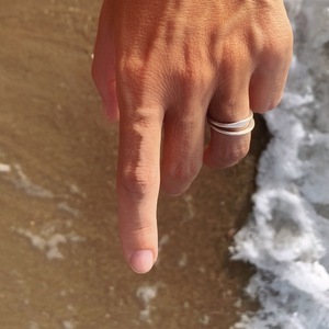seacoast | δαχτυλίδι από ασήμι 925 - ασήμι 925, γεωμετρικά σχέδια, σετ, σταθερά
