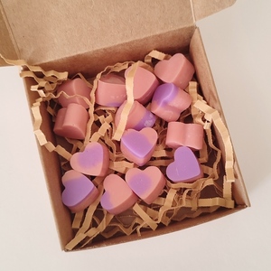 The " Mini hearts" wax melts (Nude) - αρωματικά κεριά, κεριά, vegan κεριά