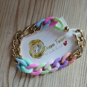 " Fancy Frenzy Bracelets" πολύχρωμα βραχιόλια αλυσίδα - αλυσίδες, χάντρες, boho, σταθερά, χεριού - 3