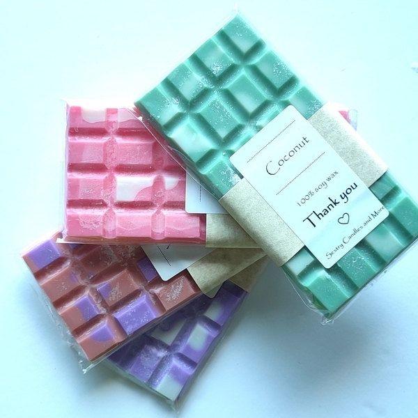 The "Chocolate" wax melts ( purple) - κερί, αρωματικά κεριά, κερί σόγιας, soy wax - 2