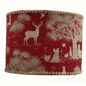 Φωτιστικό οροφής Deep red animal forest strass Διαστάσεις 35*20 Ε27 - κορίτσι, οροφής, παιδικά φωτιστικά, ζωάκια