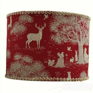 Φωτιστικό οροφής Deep red animal forest strass Διαστάσεις 35*20 Ε27 - κορίτσι, οροφής, παιδικά φωτιστικά, ζωάκια, φωτιστικά οροφής