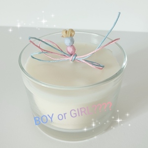 The " Boy or Girl " candle - αρωματικά κεριά, κερί σόγιας