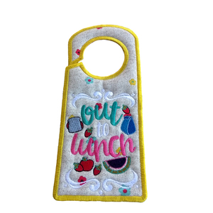 Υφασμάτινο Door Hanger "Out To Lunch" 24 εκ. - κορίτσι, αγόρι