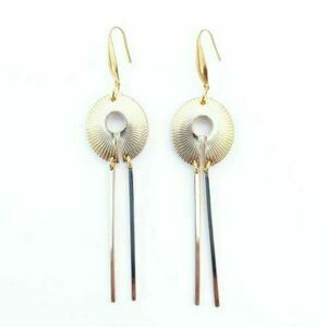 ♦ THE "GOLD JELLIES" ΚΡΕΜΑΣΤΑ ΣΚΟΥΛΑΡΙΚΙΑ, ΜΑΚΡΟΣ 9,5 cm - boho, ethnic, κρεμαστά, zamak - 3