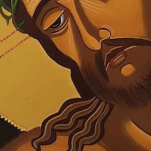 Xειροποίητη αγιογραφία ο Νυμφίος 29x35x2cm - πίνακες & κάδρα, πίνακες ζωγραφικής, εικόνες αγίων - 5