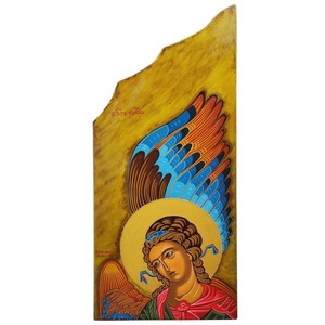 Xειροποίητη αγιογραφία ο Αρχάγγελος Γαβριήλ 55x25x2cm - πίνακες & κάδρα, πίνακες ζωγραφικής, εικόνες αγίων