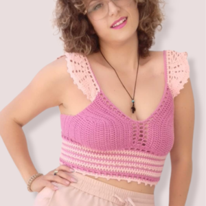 Brazilian Lace Crop Top - βαμβάκι, crop top - 2