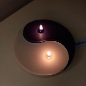 Διακοσμητικό κερί σόγιας vegan αρωματικό σχήμα Yin-Yang - αρωματικά κεριά - 2