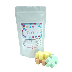 Wax Melts Puzzle - Χειροποίητα Φυτικά Αρωματικά σε άρωμα και χρώμα της επιλογής σας, 185γρ - κερί, αρωματικά κεριά, αρωματικό χώρου, κερί σόγιας