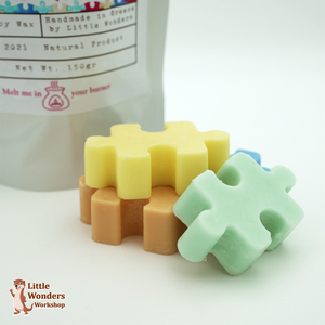 Wax Melts Puzzle - Χειροποίητα Φυτικά Αρωματικά σε άρωμα και χρώμα της επιλογής σας, 185γρ - κερί, αρωματικά κεριά, αρωματικό χώρου, κερί σόγιας - 3