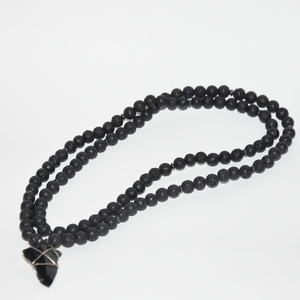 Lava bead mala - χάντρες, κοντά, ροζάριο - 2