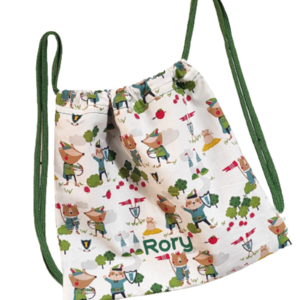 Παιδική τσάντα με ήρωες του δάσους και το όνομα του παιδιού - κορίτσι, αγόρι, τσαντάκια, δώρο γεννεθλίων
